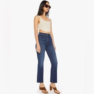 Gorgeous MOTHER Hustler High Waist Ankle Fray Jeans